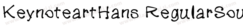 KeynoteartHans RegularSource字体转换